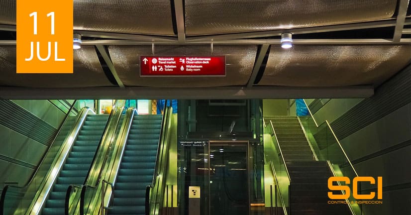 inspecciones periódicas de ascensores en el aeropuerto de Barcelona