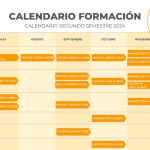 Calendario cursos de formación segundo semestre 2024